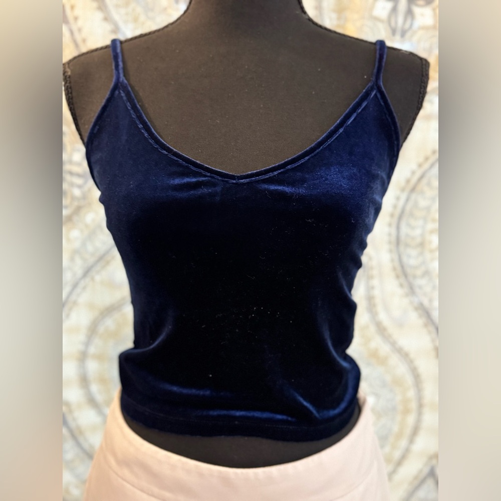 Forever 21 Navy Velvet Camisole